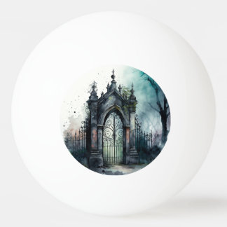 The Gothic Cemetery Gate Series Design 11 Ping Pong Ball