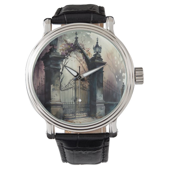 The Gothic Cemetery Gate Series Design 12 Watch (Front)