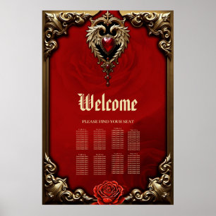 The gothic heart of fire and gold. poster