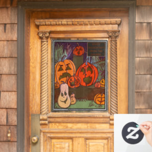 The Gourds Halloween Window Cling