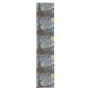 The Gourdy Night Starry Fine Art Spoof Short Table Runner