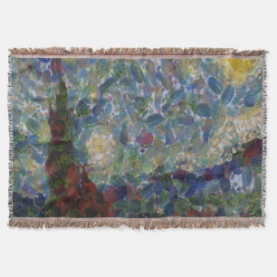 The Gourdy Night Starry Fine Art Spoof Throw Blanket
