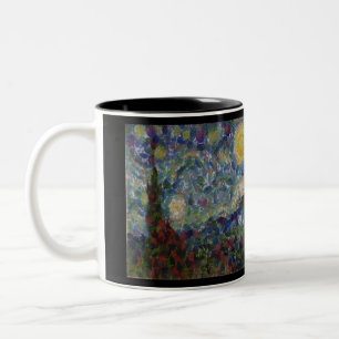 The Gourdy Night Starry Fine Art Spoof Two-Tone Coffee Mug