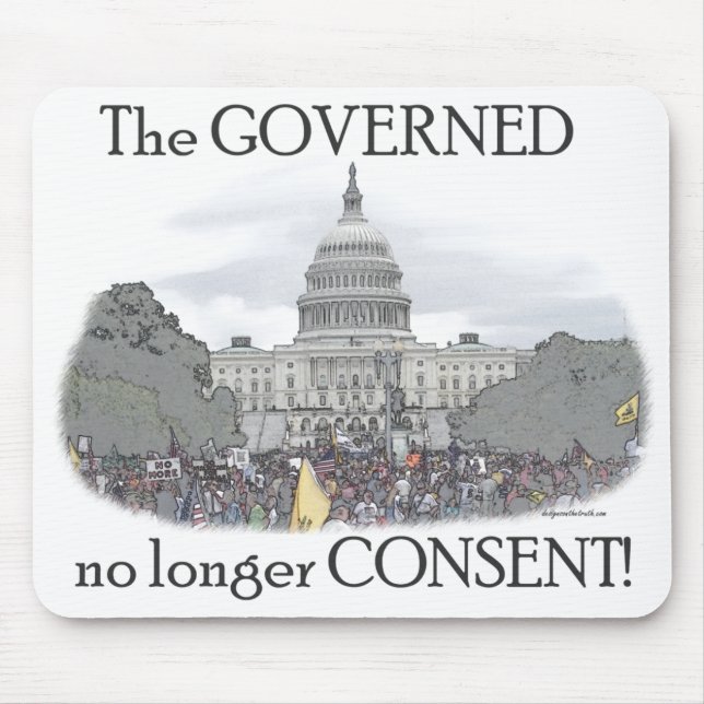 The Governed No Longer Consent Mouse Mat (Front)