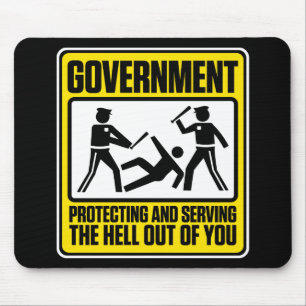 The Government Warning Mouse Pad