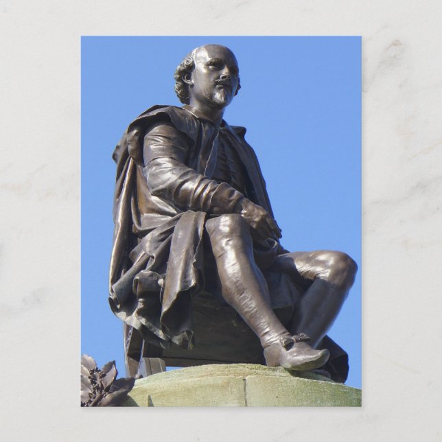 The Gower Memorial to William Shakespeare Postcard (Front)