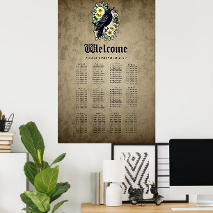 The grace and elegance of the raven. poster