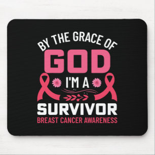 The Grace Of God I Am A Breast Cancer Survivor 1  Mouse Mat