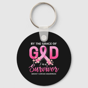 The Grace Of God I'm A Survivor Breast Cancer Surv Key Ring