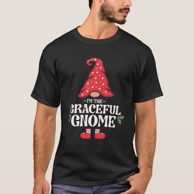 The Graceful Gnome Funny Family Matching Group T-Shirt (Front)