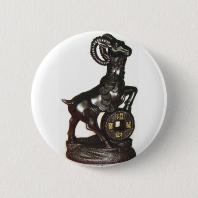 The Graceful Goat Button (Front)