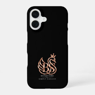 The Graceful Swan Minimalist Black iPhone Case