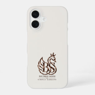 The Graceful Swan Minimalist Ivory iPhone Case