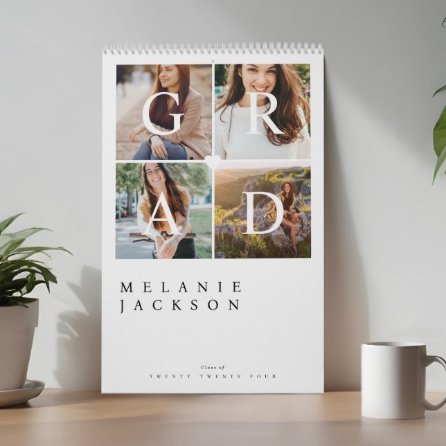 The Grad Modern Elegant Graduate Photo Memories Calendar (The Grad Modern Elegant Graduate Photo Memories Calendar)