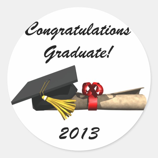 The Graduate - Classic Round Sticker (Front)