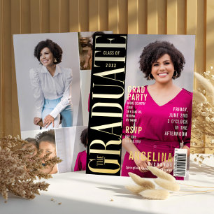 The Graduate Fun Trendy Magazine Cover Grad Party