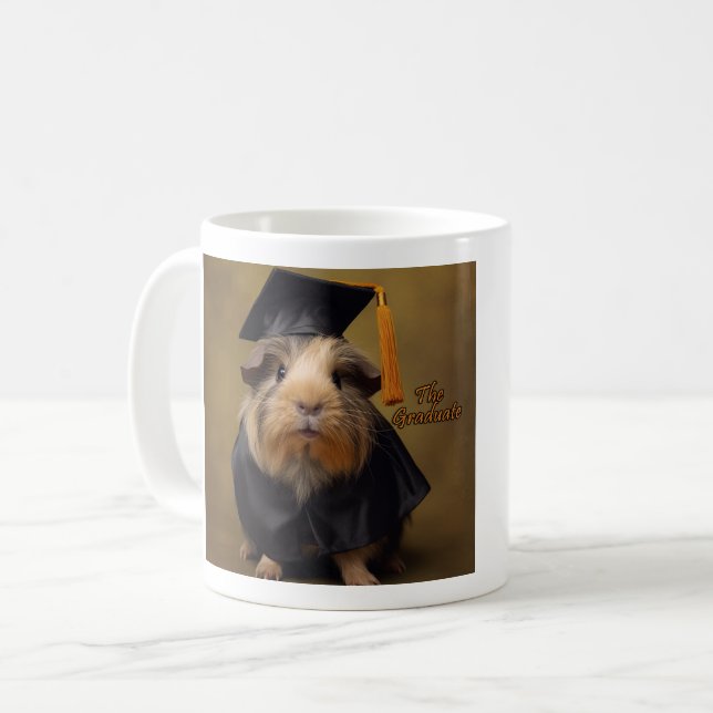 The Graduate Guinea Pig Coffee Mug (Front Left)