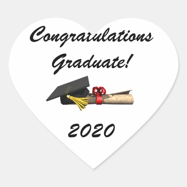 The Graduate - Heart Sticker (Front)