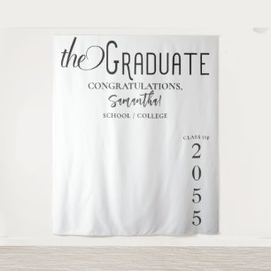 The Graduate High School College Grad Backdrop Tapestry