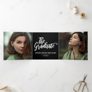 The Graduate Multi Photo Tri-Fold Announcement