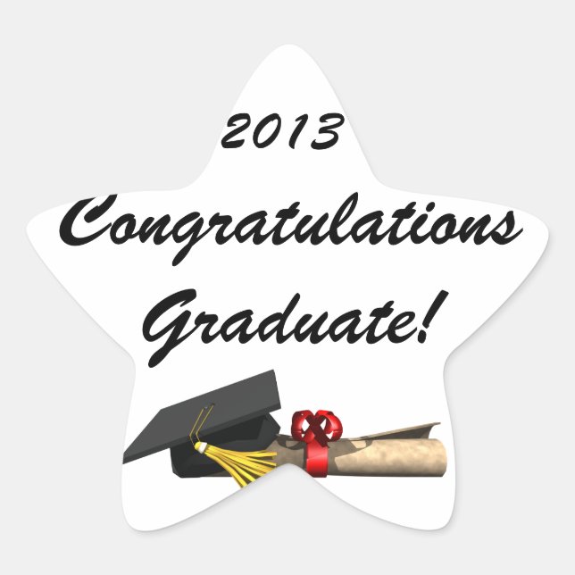 The Graduate - Star Sticker (Front)