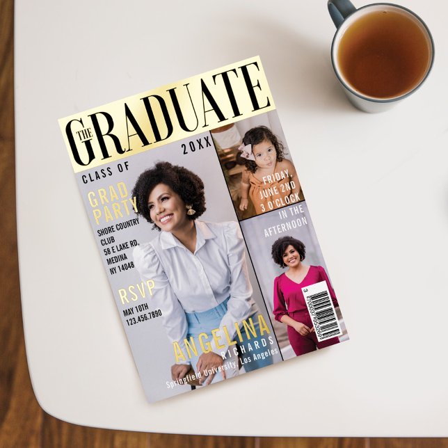 The Graduate Trendy Magazine Cover 3 Photo Grad (Creator Uploaded)