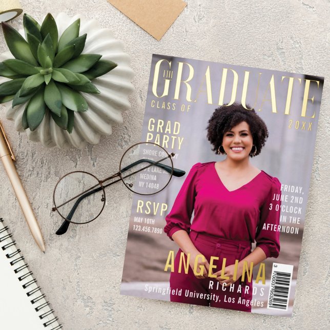 The Graduate Trendy Magazine Cover Grad Party (Creator Uploaded)