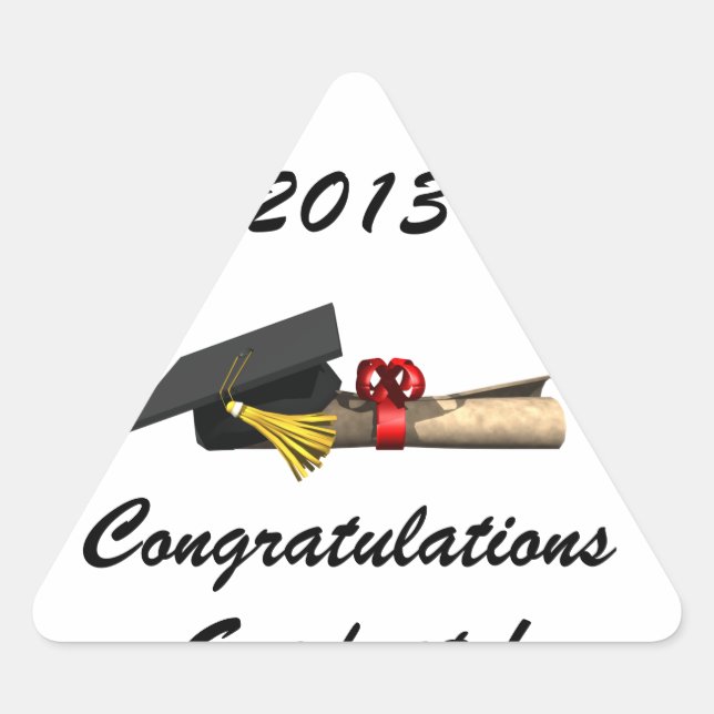 The Graduate - Triangle Sticker (Front)