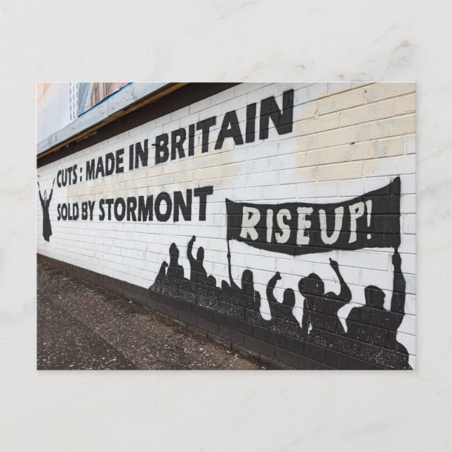 The Graffiti in Belfast Ireland Postcard (Front)