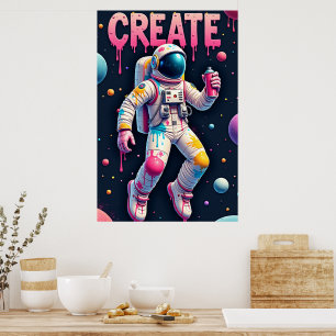 The Graffiti Spaceman Poster