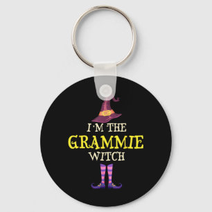 The Grammie Witch Costume Halloween Funny Witchy Key Ring