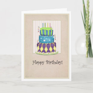 The Grand Cake Birthday Card