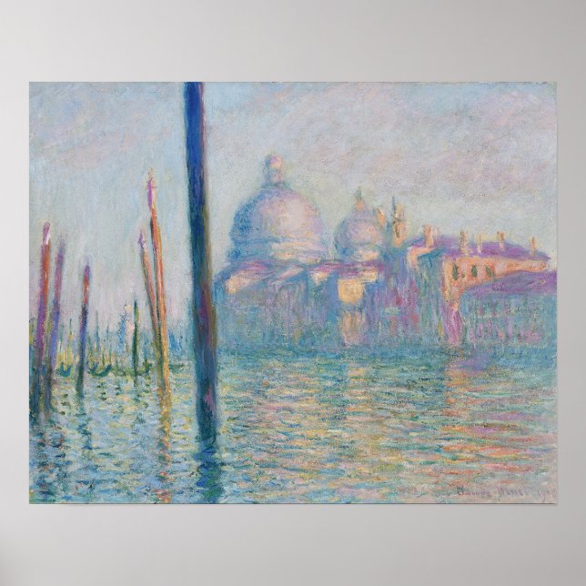 The Grand Canal by Claude Monet Poster (Front)