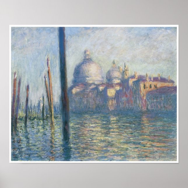 The Grand Canal, Claude Monet Poster (Front)