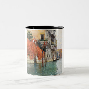 The Grand Canal in Venice (by Vincenzo Caprile) Two-Tone Coffee Mug