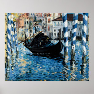 The Grand Canal of Venice by Manet - Poster