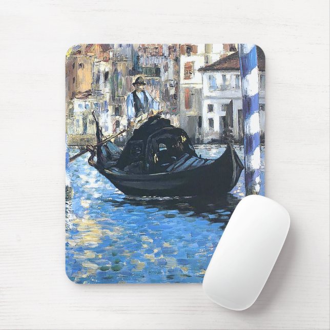 The grand canal of Venice  Edouard Manet    Mouse Mat (With Mouse)
