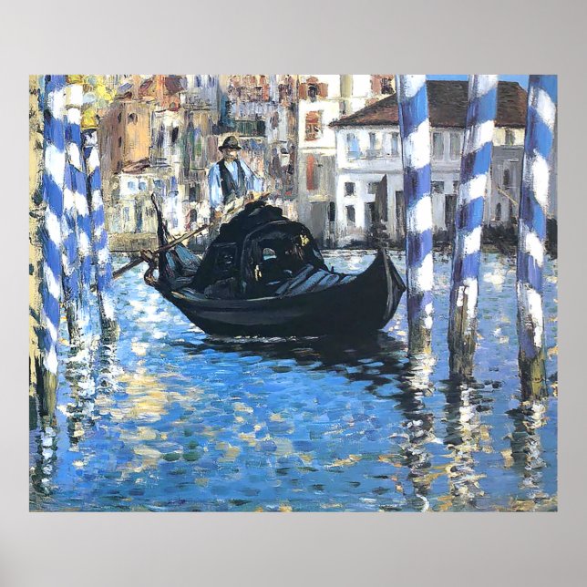 The grand canal of Venice  Edouard Manet Poster (Front)