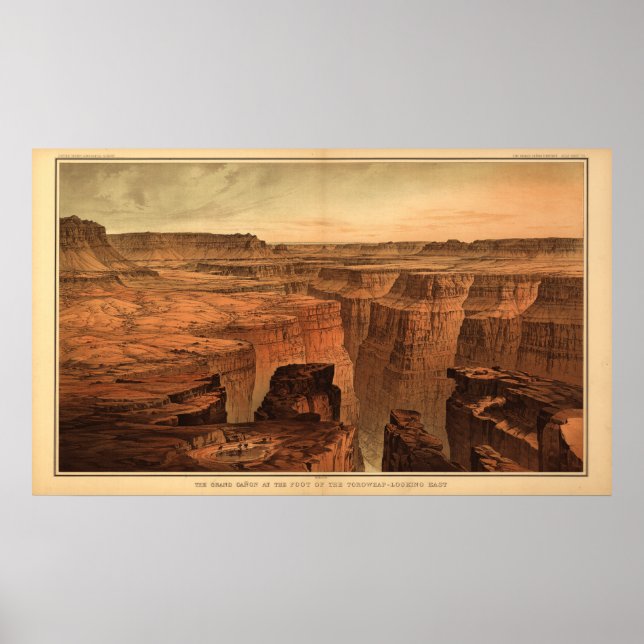 The Grand Canyon by Clarence Dutton 1882 Poster (Front)