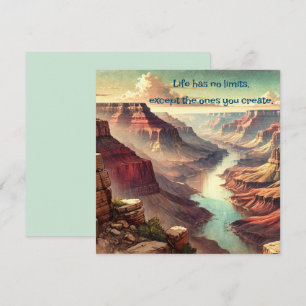 The Grand Canyon & Quote	 Card