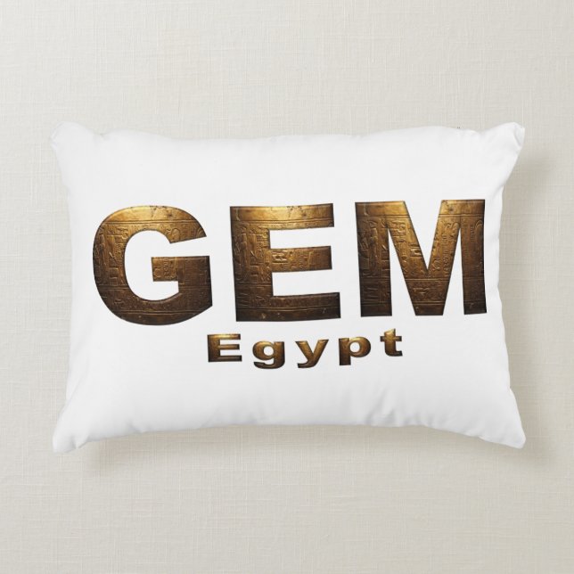 The Grand Egyptian Museum Decorative Cushion (Front)