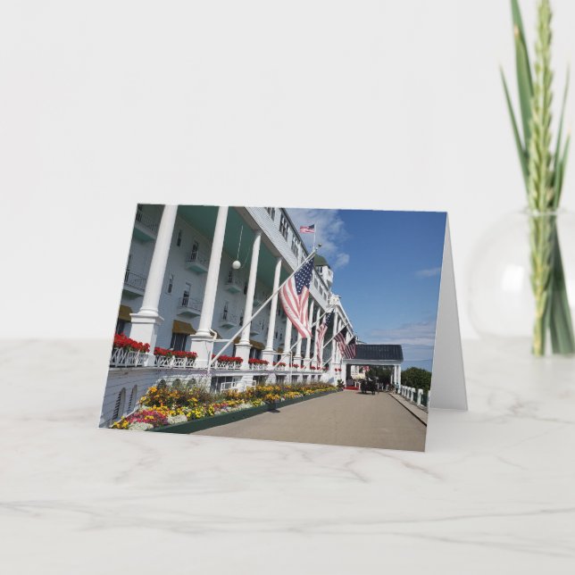 The Grand Hotel on Mackinac Island, Michigan Note Card (Front)