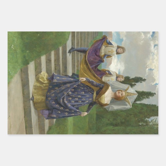 The Grand Lady (by John Collier) Wrapping Paper Sheet (Front)