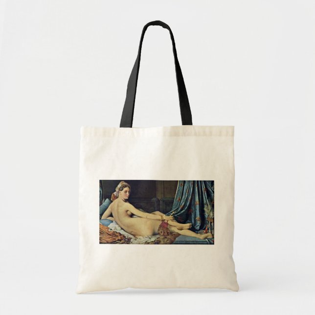 The Grand Odalisque,  By Ingres Jean Auguste Domin Tote Bag (Front)