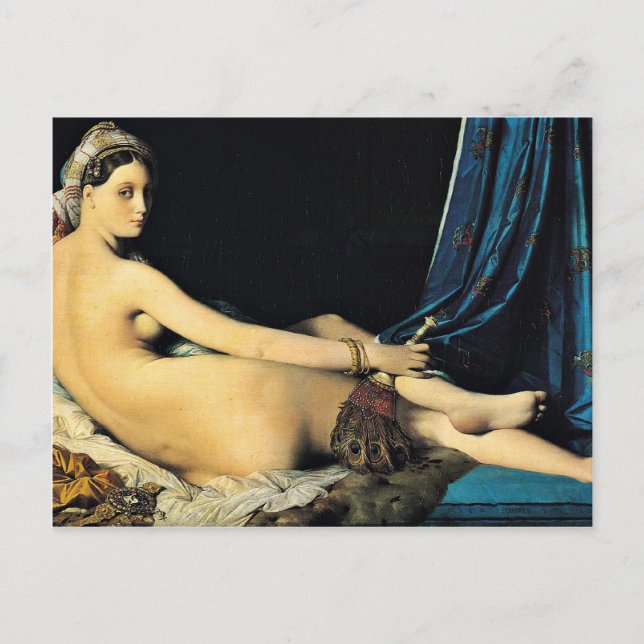 The Grand Odalisque, Français La Grande Odalisque Postcard (Front)