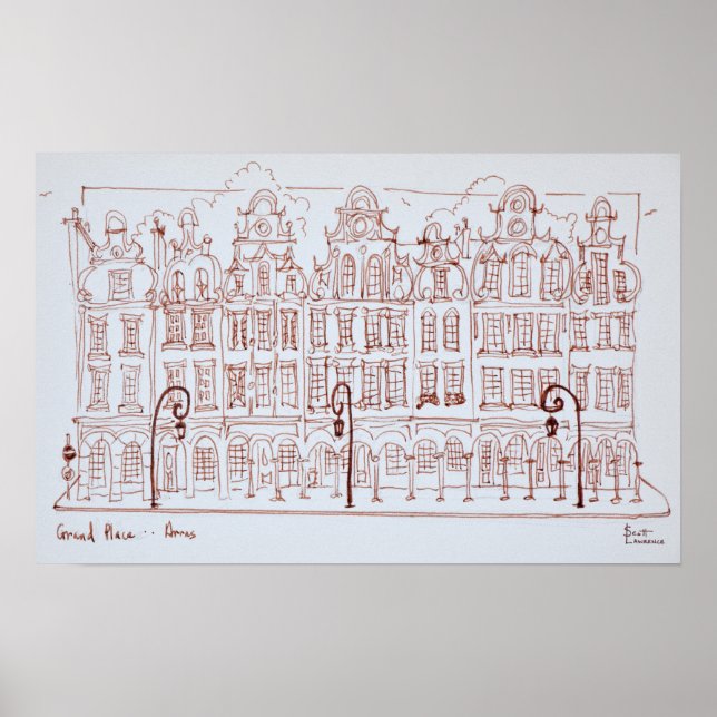 The Grand Place | Arras, France Poster (Front)