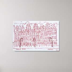 The Grand Place Artois Region, Arras, France Canvas Print