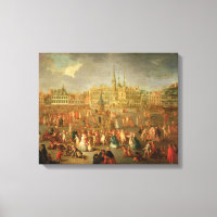 The Grand Place during Mardi Gras, Cambrai, 1765