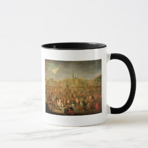 The Grand Place during Mardi Gras, Cambrai, 1765 Mug