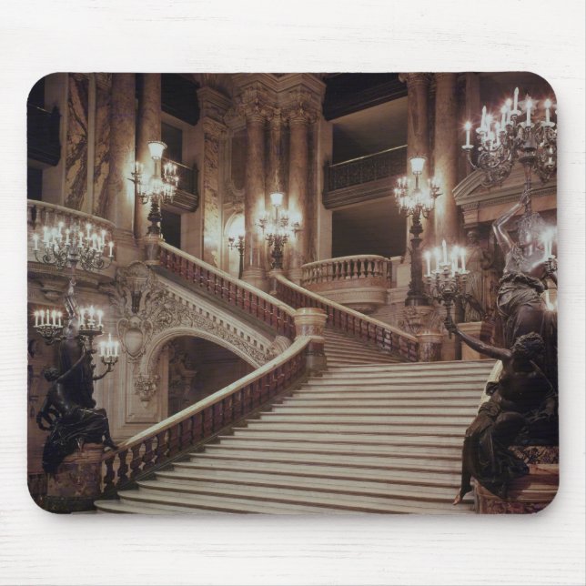 The Grand Staircase of the Opera-Garnier Mouse Mat (Front)